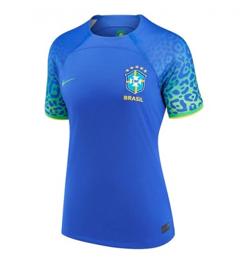 Lacne Ženy Futbalové dres Brazília MS 2022 Krátky Rukáv - Preč